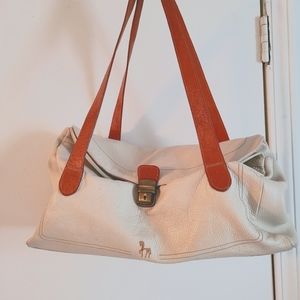 Italian Petusco Leather Hobo Handbag